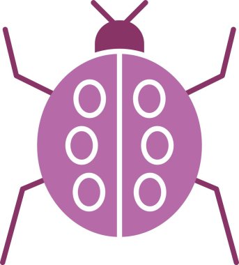 Böcek Kabartması İki Renk Simgesi