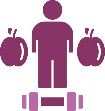 Yaşam Tarzı Glyph İki Renk Simgesi