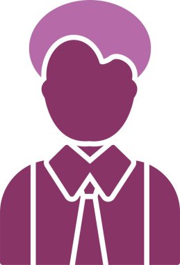 Kişi Sembolü İki Renk Simgesi