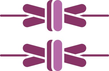 Dikenli Tel Kablo İki Renk Simgesi