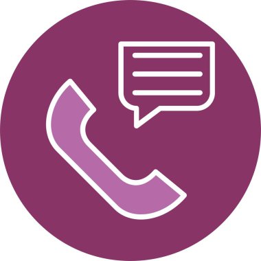 İletişim Kabartması İki Renk Simgesi