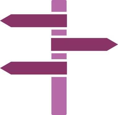 Yönlendirme Panelleri İki Renk Simgesi