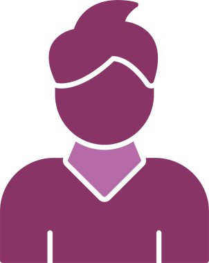 Erkek Kabartması İki Renk Simgesi