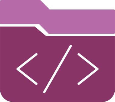 Kodlama Kabartması İki Renk Simgesi