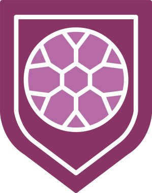 Futbol Rozeti İki Renk Simgesi Simgesi