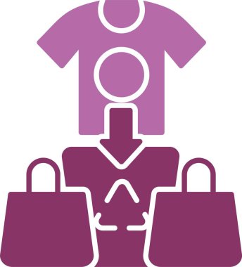 Aşırı Tüketim Kabartması İki Renk Simgesi