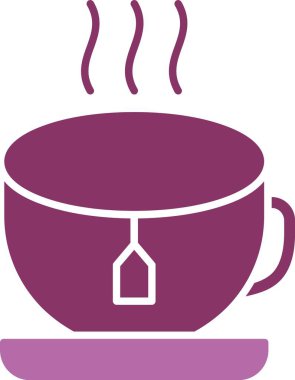 Çay Sembolü İki Renk Simgesi