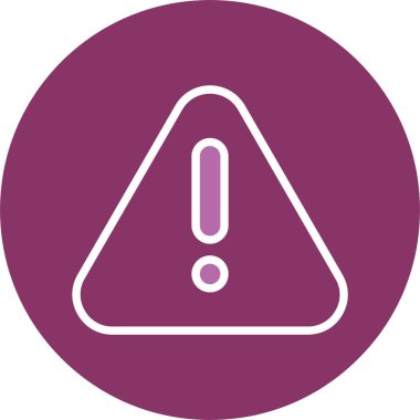 Tehdit Sembolü İki Renk Simgesi