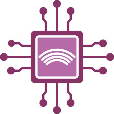 Çip Kabartması İki Renk Simgesi