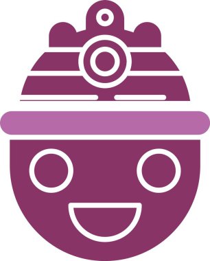 Miğfer Kabartma İki Renk Simgesi