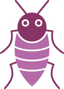 Böcek Kabartması İki Renk Simgesi