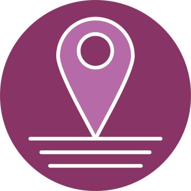 Adres Kalıbı İki Renk Simgesi