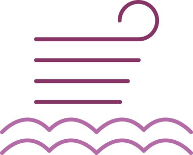 Sakin Kabartma İki Renk Simgesi