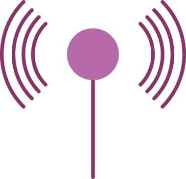 Wifi Kabartma İki Renk Simgesi