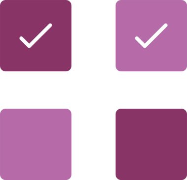 Kutu Kabartması İki Renk Simgesini Kontrol Et