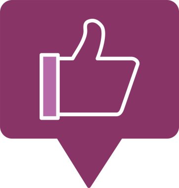 Memnuniyet Kabartması İki Renk Simgesi