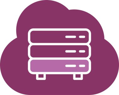 Depolama Grafiği İki Renk Simgesi