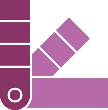 Renk İzi Kabartma İki Renk Simgesi