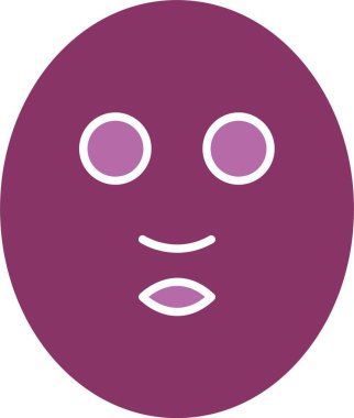 Yüz Maskesi Sembolü İki Renk Simgesi