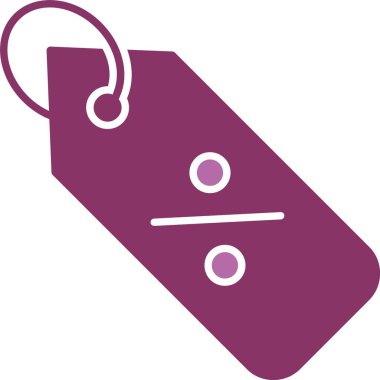 Yüzde Glyph İki Renk Simgesi