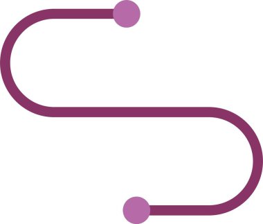 Eğri İki Renk Simgesi