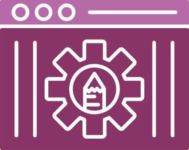 Araç Kabartmasını Düzenle İki Renk Simgesi