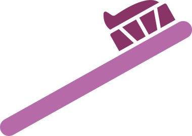 Diş fırçası Kabartması İki Renk Simgesi