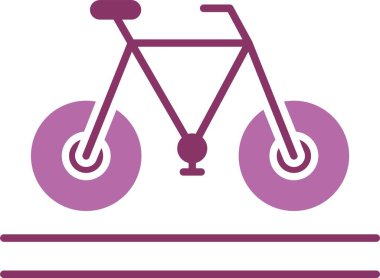 İki Renk Simgesi Bisiklet Boyutu Simgesi