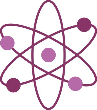 Nükleer Kabartma İki Renk Simgesi