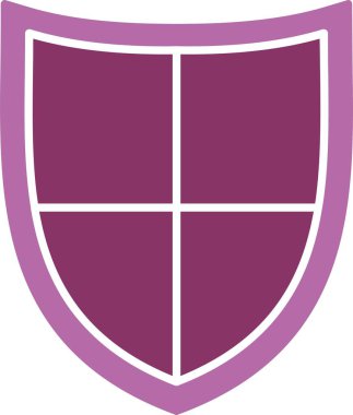 Kalkan Kabartması İki Renk Simgesi