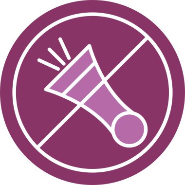 Boynuz İşareti Yok İki Renk Simgesi