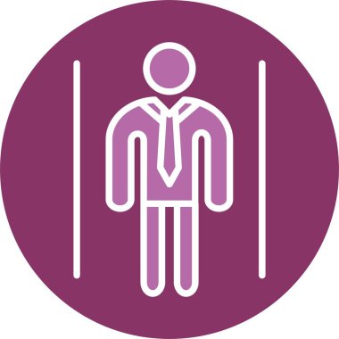 İş Adamları İki Renk Simgesi