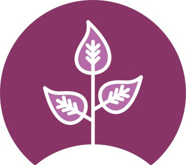 Eko Filizi Kabartması İki Renk Simgesi