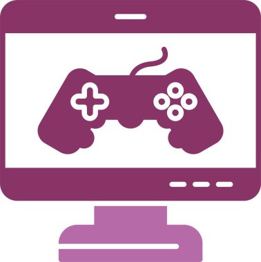 Oyun Kabartması İki Renk Simgesi