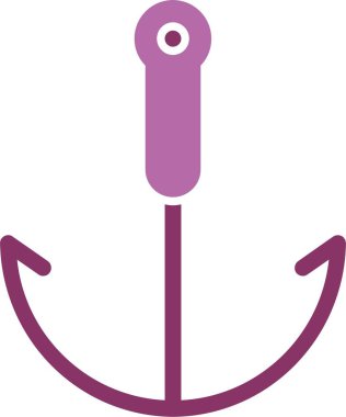 Yakalama Kancası Kabartması İki Renk Simgesi