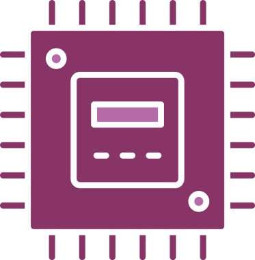 İşlemci İki Renk Simgesi