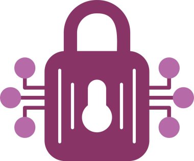 Güvenli Bağlantı Kabartması İki Renk Simgesi