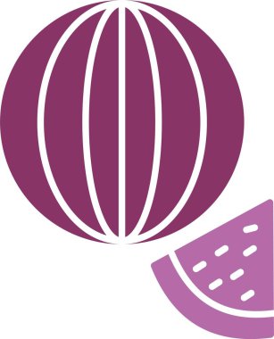 Karpuz Kabartması İki Renk Simgesi