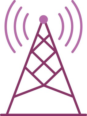 Anten İki Renk Simgesi Simgesi