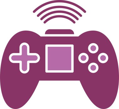 Joystick Glyph İki Renk Simgesi