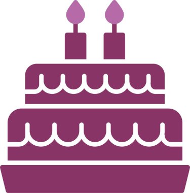 Pasta Kabartması İki Renk Simgesi