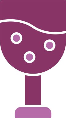 Kadeh Sembolü İki Renk Simgesi