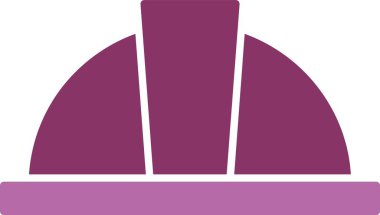 Hard Hat Kabartma İki Renk Simgesi