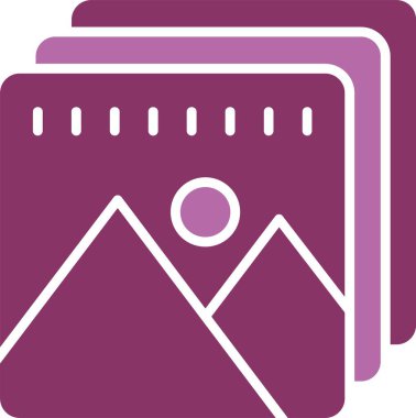 Resim Kabartması İki Renk Simgesi