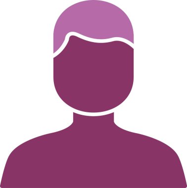 Kullanıcı Kabartması İki Renk Simgesi