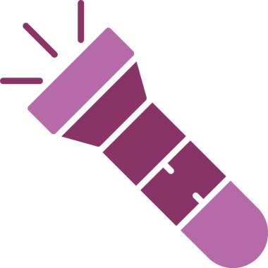 Meşale Kabartması İki Renk Simgesi