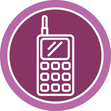 Telsiz Telsizi İki Renk Simgesi