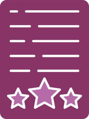 Değerlendirme İki Renk Simgesi Simgesi