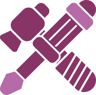 Araç Onarım Kabartması İki Renk Simgesi