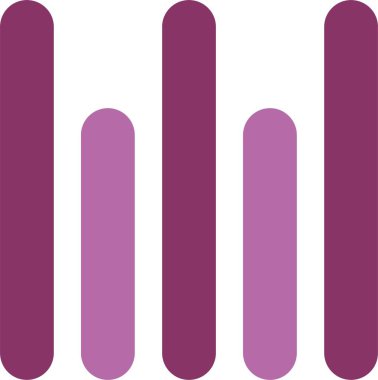 Dikey Hizalama Alt Kabartma İki Renk Simgesi